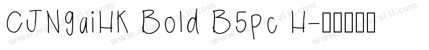 CJNgaiHK Bold B5pc H字体转换